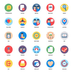 Social Network Flat Icons Pack