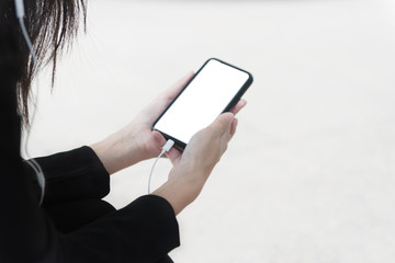 person holding a tablet