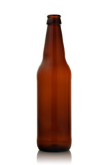 brown empty beer bottle
