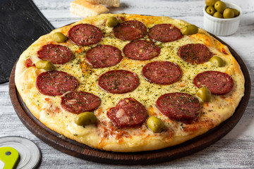 pizza calabresa de salame