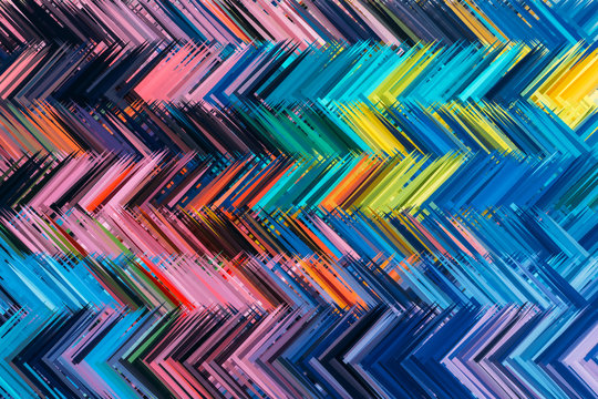 abstract zig zag colorful background
