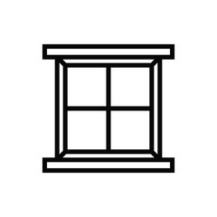 window icon vector trendy flat design
