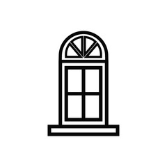 window icon vector trendy flat design