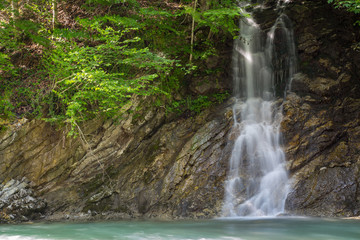 Fototapeta premium Ötschergräben kleiner Wasserfall