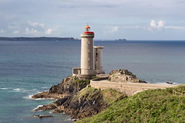 Fototapeta na wymiar Petit Minou lighthouse in Plouzane