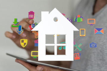 Model of the house and digital iot