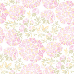 Rosy pastel colors peony flowers seamless pattern