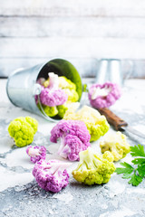 color cauliflowers