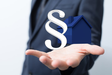 law house contract in hand