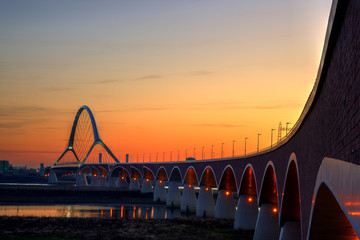 The bridge "De Oversteek" in Nijmegen, Netherlands.