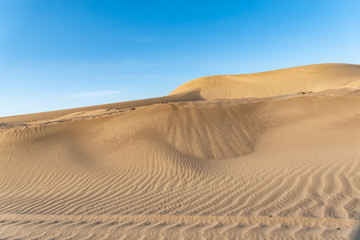 Fototapeta na wymiar Sand dunes in the desert - Iran