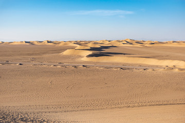 Sand dunes in desert - Iran