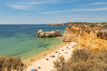 Fototapeta na wymiar Coast of the Algarve area in Portugal.