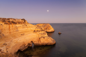 Summer sunset on the coast of Portugal.