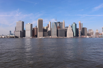 Fototapeta na wymiar New York City skyline viewed across the Hudson River