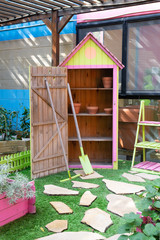 garden shed stock material - image