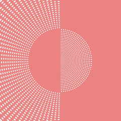 Pink Halftone pattern background 