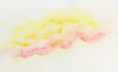  Yellow and pink Watercolor background image