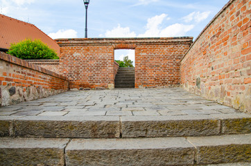old city wall of castle