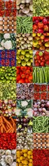 Lovely healthy food together in a collage