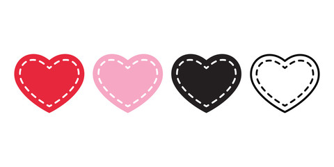 heart vector valentine icon logo symbol cartoon character doodle illustration design