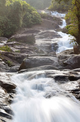 waterfall in forest, Travel thailand