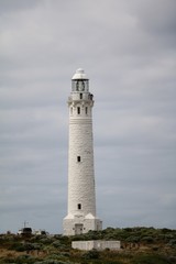 The white Cape Leeuwin Lighthouse, Western Australia
