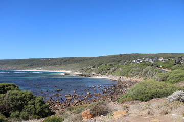 Fototapeta na wymiar View to Surfers Point Prevelly in Western Australia