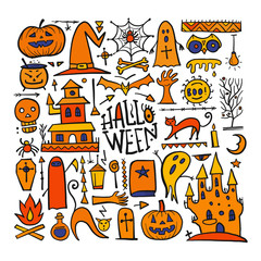 Halloween background for your design