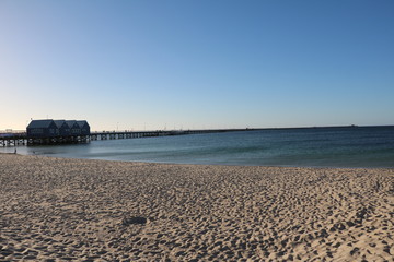 Beach nearby the Busselton Jetty in Busselton, Western Australia 