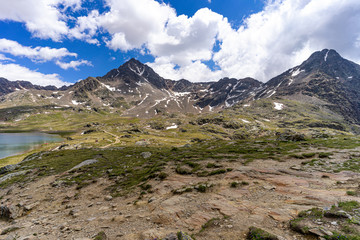 Fototapeta na wymiar Mountain Pass in South Tyrol, Italy