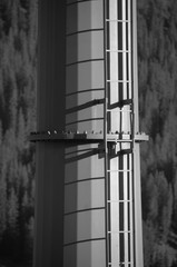 Metal column of a ski lift