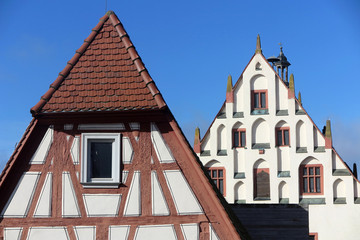 Obraz premium mittelalterliches Dettelbach - medieval Dettelbach, Mainfranken