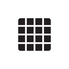 Grid icon vector isolated on background. Trendy sweet symbol. Pixel perfect. illustration EPS 10. - Vector