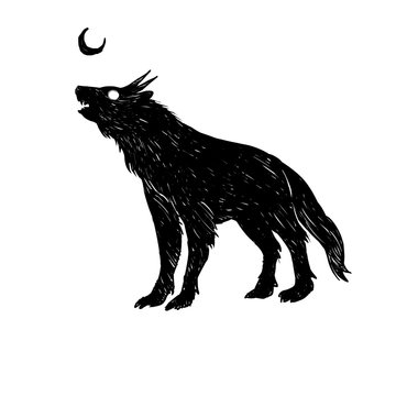 Wolf horn Illustration