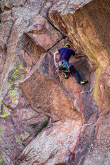 Obraz premium climbing on a rock