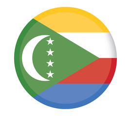 National Comoros flag, official colors and proportion correctly. National Comoros flag. Vector illustration. EPS10. Comoros flag vector icon, simple, flat design for web or mobile app.