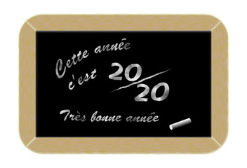 Obraz premium Ardoise voeux 2020