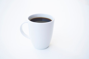 Empty coffee cup or coffee mug isolated on white background