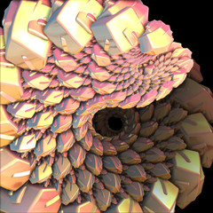 Fractal abstract surreal background geometry