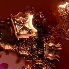 Fractal abstract surreal background geometry