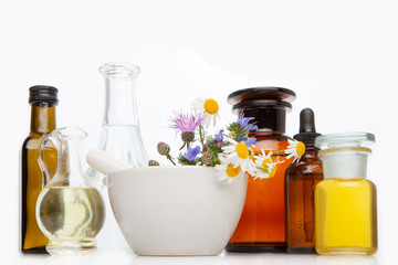 Obraz na płótnie Canvas Natural remedies, aromatherapy - bach therapy.