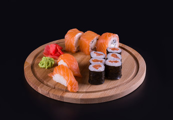 tasty rolls on the board