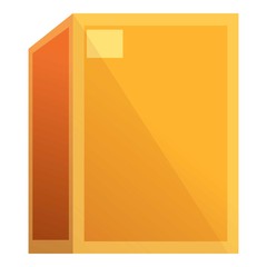 Cargo parcel box icon. Cartoon of cargo parcel box vector icon for web design isolated on white background