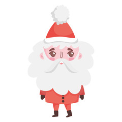 cute santa claus character happy christmas