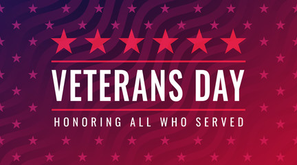 Veterans Day - Honoring All Who Served greeting card