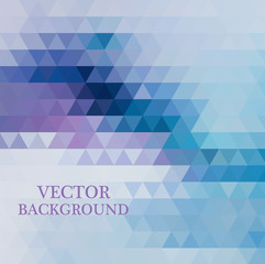 Abstract geometric background with transparent triangles. Vector illustration.