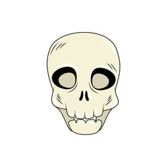 skull dead halloween style pop art design
