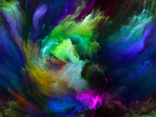 Obraz na płótnie Canvas Unfolding of Color Motion