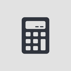 calculator icon, vector illustration. Flat design style